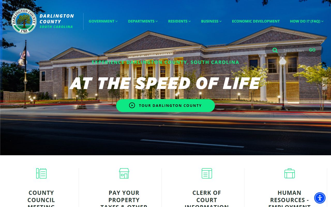 Darlington County court records county government homepage